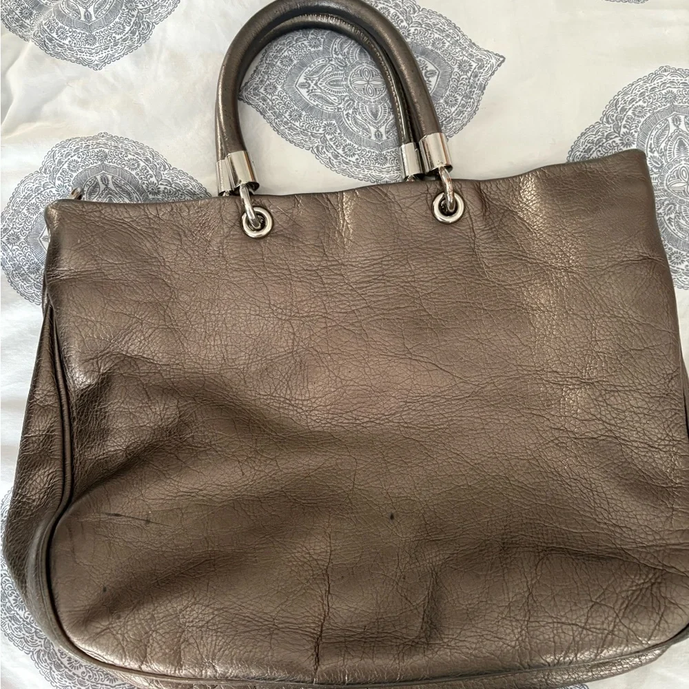 Marc Jacobs Metallic Leather Tote Bag - Picture 3 of 16